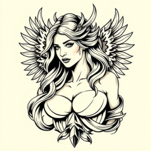 Masculine Valkyrie Tattoo