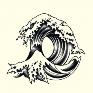 Masculine Wave Tattoo