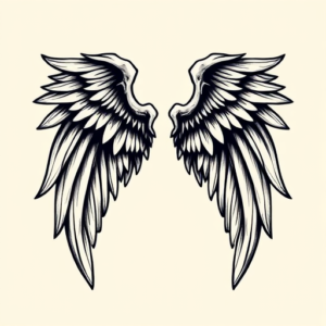 Masculine Wings Tattoo