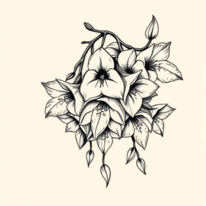 Masculine Wisteria Tattoo