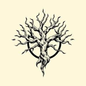 Masculine Yggdrasil Tattoo
