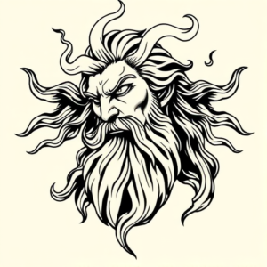 Masculine Zeus Tattoo