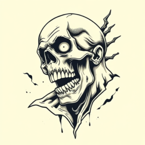 Masculine Zombie Tattoo