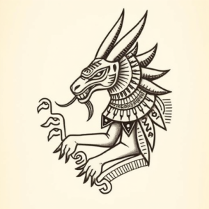 Mayan Anubis Tattoo