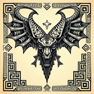 Mayan Baphomet Tattoo