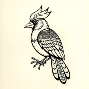 Mayan Cardinal Tattoo