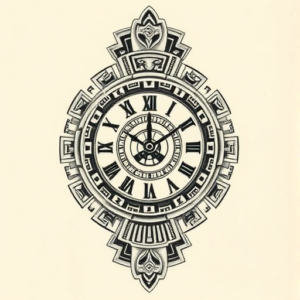 Mayan Clock Tattoo