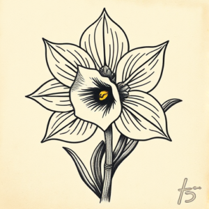 Mayan Daffodil Tattoo
