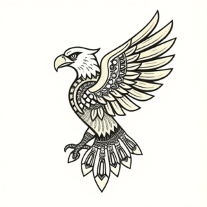 Mayan Eagle Tattoo