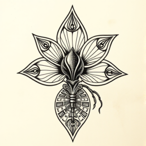 Mayan Lily Tattoo