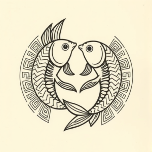 Mayan Pisces Tattoo