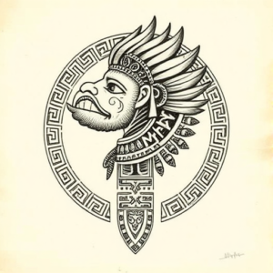 Mayan Poseidon Tattoo