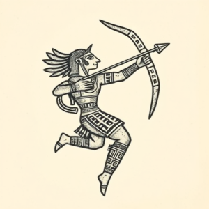 Mayan Sagittarius Tattoo