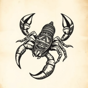 Mayan Scorpion Tattoo