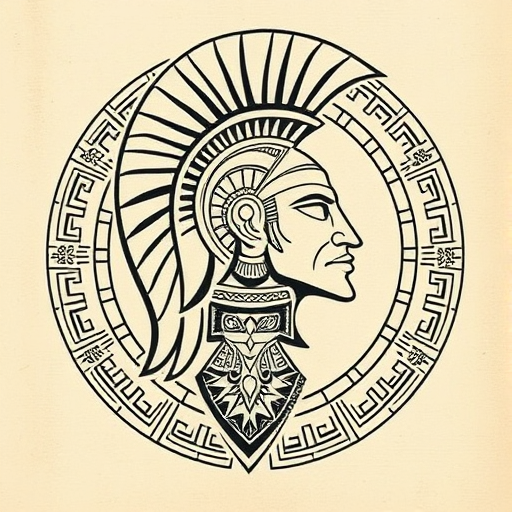 Mayan Spartan Tattoo