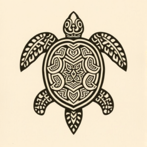 Mayan Turtle Tattoo