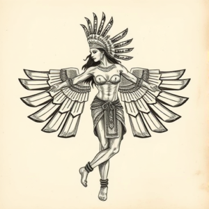 Mayan Valkyrie Tattoo