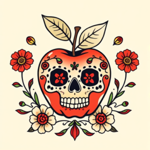 Mexican Apple Tattoo