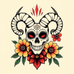 Mexican Aries Tattoo