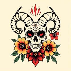 Mexican Aries Tattoo