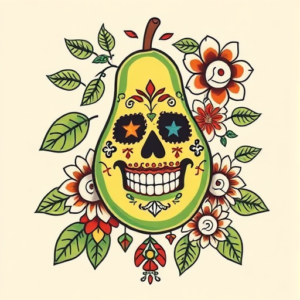 Mexican Avocado Tattoo