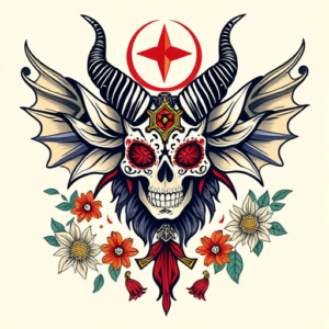 Mexican Baphomet Tattoo