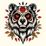 Mexican Bear Tattoo