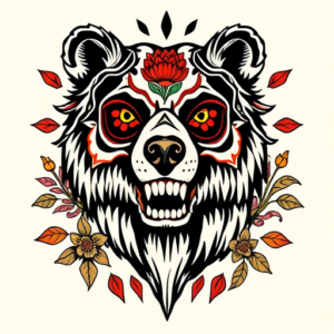 Mexican Bear Tattoo