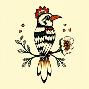 Mexican Bird Tattoo