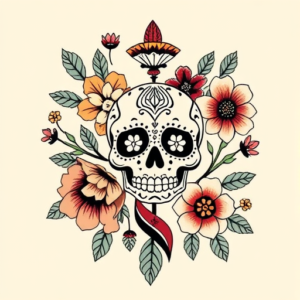 Mexican Botanical Tattoo