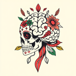 Mexican Brain Tattoo