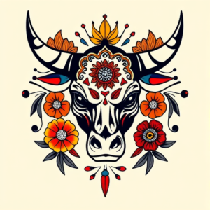 Mexican Bull Tattoo