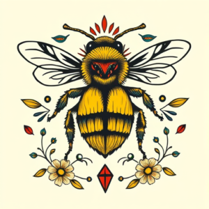 Mexican Bumblebee Tattoo