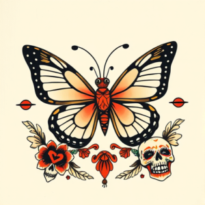 Mexican Butterfly Tattoo