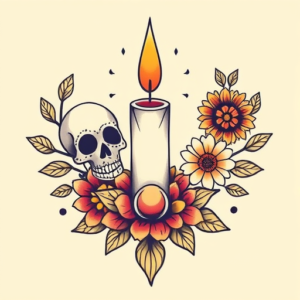 Mexican Candle Tattoo