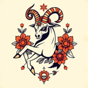 Mexican Capricorn Tattoo