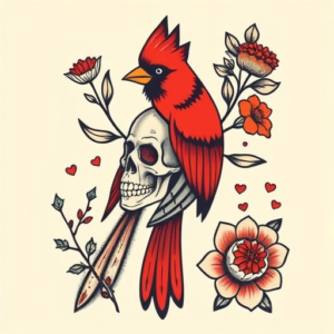 Mexican Cardinal Tattoo