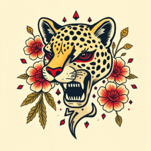 Mexican Cheetah Tattoo