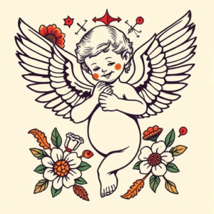 Mexican Cherub Tattoo