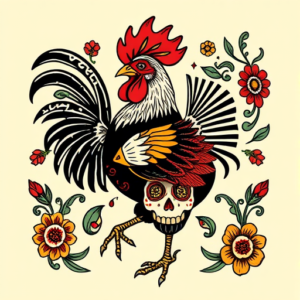 Mexican Chicken Tattoo