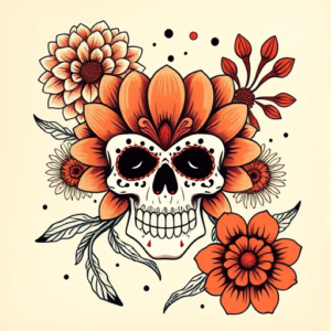 Mexican Chrysanthemum Tattoo