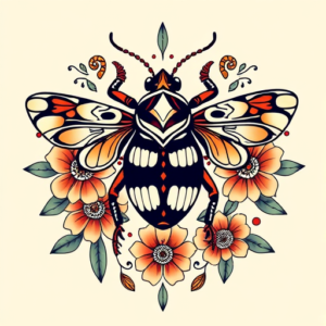 Mexican Cicada Tattoo