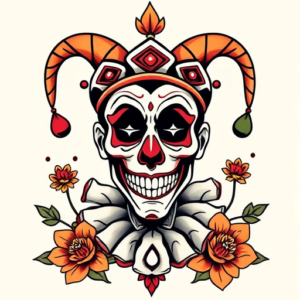 Mexican Clown Tattoo