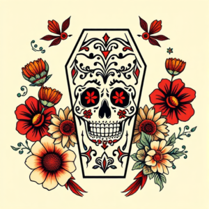 Mexican Coffin Tattoo