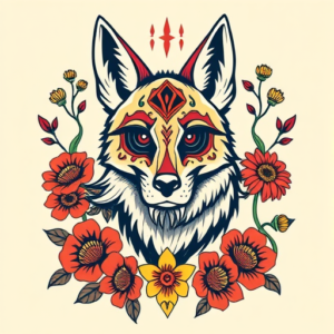 Mexican Coyote Tattoo