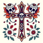 Mexican Cross Tattoo