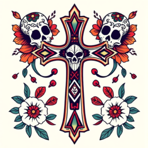 Mexican Cross Tattoo