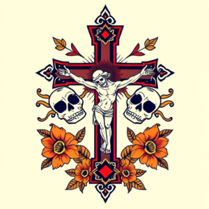 Mexican Crucifix Tattoo