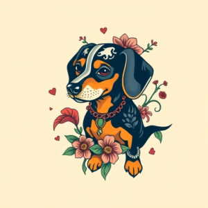 Mexican Dachshund Tattoo