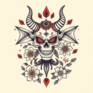 Mexican Demon Tattoo